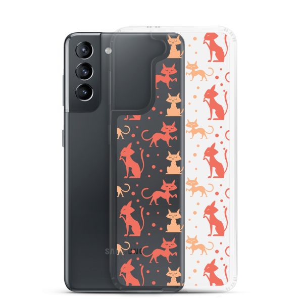 clear-case-for-samsung-samsung-galaxy-s21-case-with-phone-6a1e7b90060ac.jpg Cat Silhouettes Seamless Samsung Clear Case
