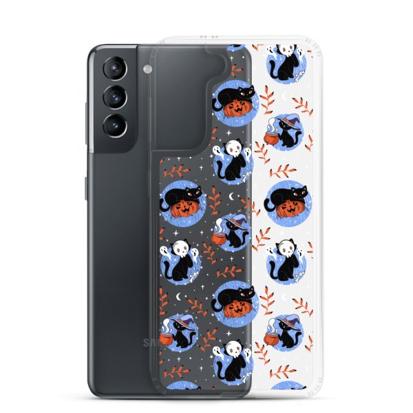 clear-case-for-samsung-samsung-galaxy-s21-case-with-phone-6a1e7be102aaa.jpg Halloween Cats Samsung Clear Case
