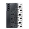 Cartoonish Cat Samsung Clear Case