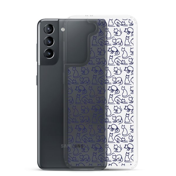 clear-case-for-samsung-samsung-galaxy-s21-case-with-phone-6a38fcb0855f6.jpg Simple Cat Outlines Samsung Clear Case