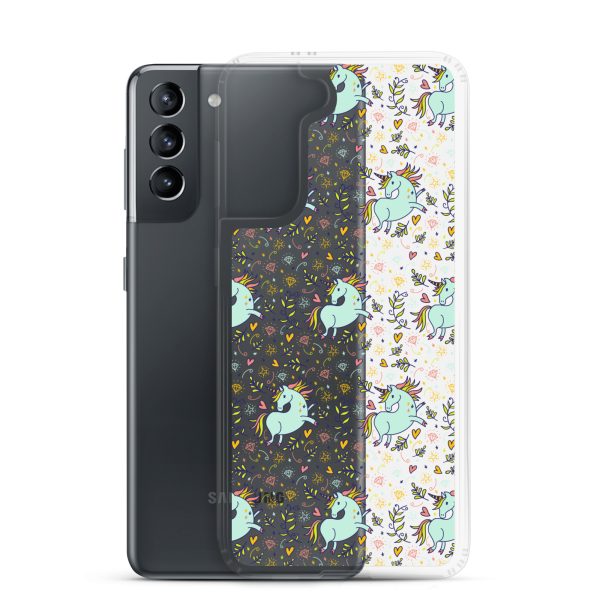 Hand-Drawn Unicorn Samsung Clear Case