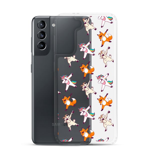 Dabbing Animals Samsung Clear Case
