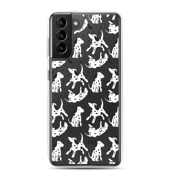 clear-case-for-samsung-samsung-galaxy-s21-plus-case-on-phone-6a1e776bacd6c.jpg Dalmatian Dog Samsung Clear Case