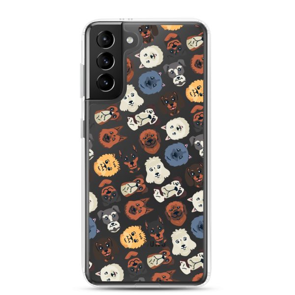 clear-case-for-samsung-samsung-galaxy-s21-plus-case-on-phone-6a1e78b0135b3.jpg Dogs Heads Seamless Samsung Clear Case