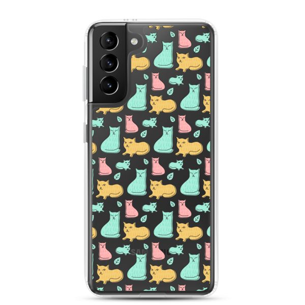 Cat Cute Colorful Samsung Clear Case