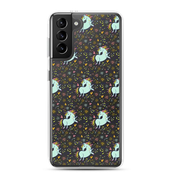 Hand-Drawn Unicorn Samsung Clear Case
