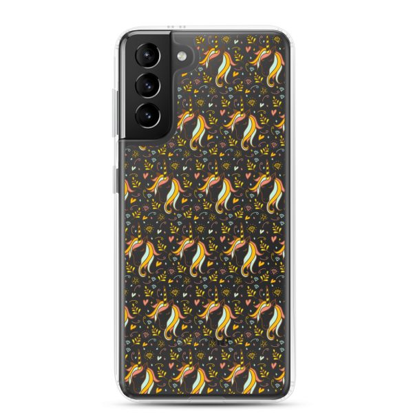 Unicorn Doodle Samsung Clear Case