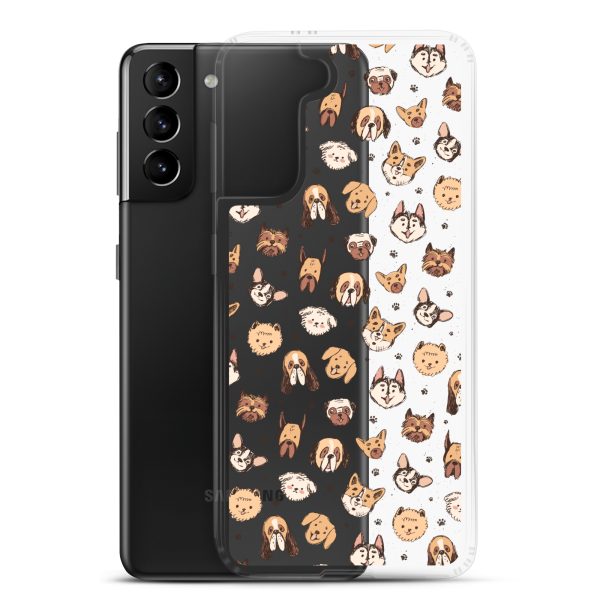 Cute Dog Breeds Samsung Clear Case