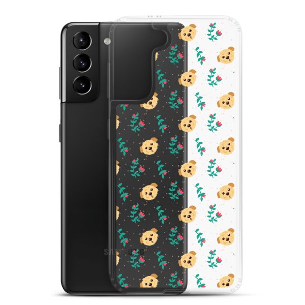 clear-case-for-samsung-samsung-galaxy-s21-plus-case-with-phone-6a1e78da0cce7.jpg Dogs and Flowers Samsung Clear Case