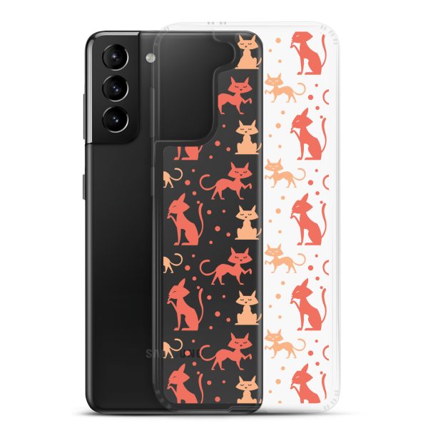 clear-case-for-samsung-samsung-galaxy-s21-plus-case-with-phone-6a1e7b9005efe.jpg Cat Silhouettes Seamless Samsung Clear Case
