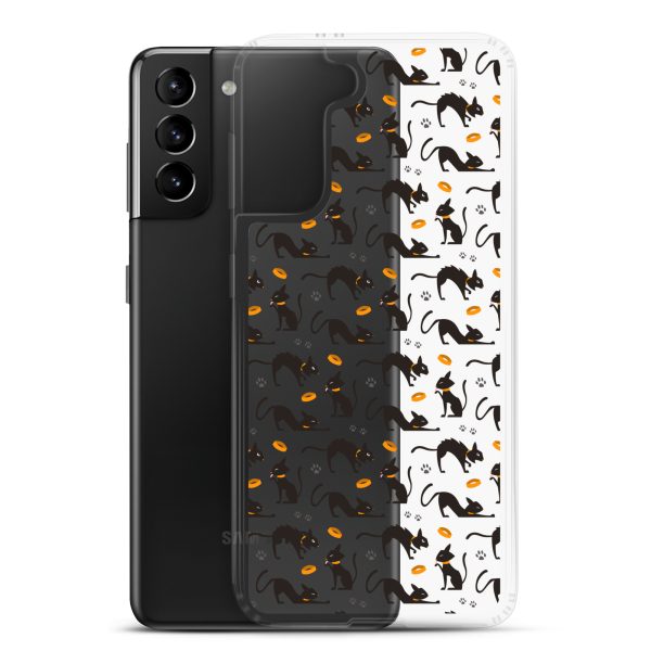 clear-case-for-samsung-samsung-galaxy-s21-plus-case-with-phone-6a38ff116ef8a.jpg Halloween Seamless Cat Samsung Clear Case