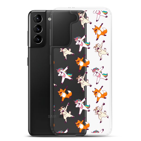 Dabbing Animals Samsung Clear Case