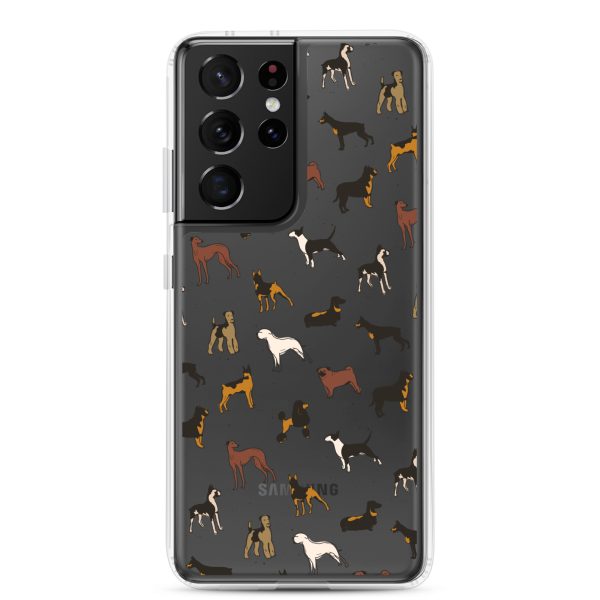 Dog Breeds Samsung Clear Case