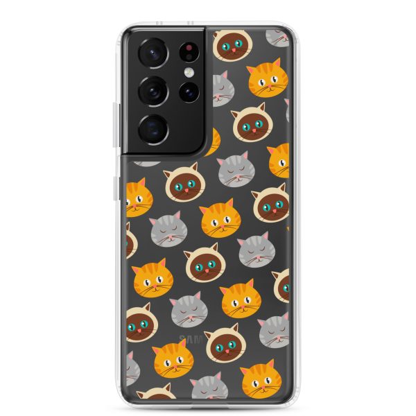 Cute Cats Samsung Clear Case