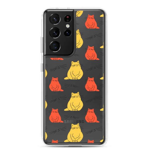 clear-case-for-samsung-samsung-galaxy-s21-ultra-case-on-phone-6a1e7c8dda672.jpg Abstract Colorful Cats Samsung Clear Case