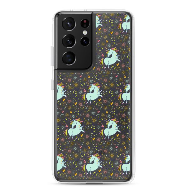 Hand-Drawn Unicorn Samsung Clear Case