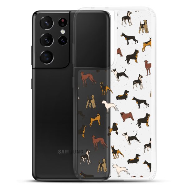 Dog Breeds Samsung Clear Case