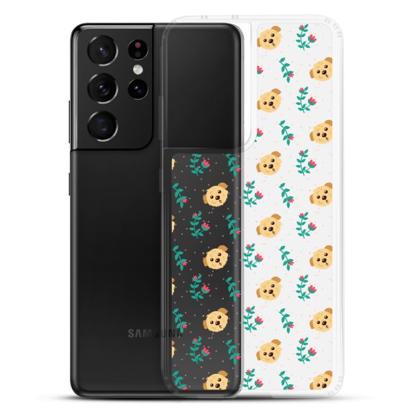clear-case-for-samsung-samsung-galaxy-s21-ultra-case-with-phone-6a1e78da0ce66.jpg Dogs and Flowers Samsung Clear Case