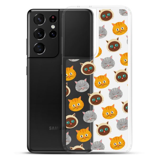 Cute Cats Samsung Clear Case