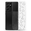 Cat Outline Samsung Clear Case