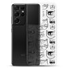Cartoonish Cat Samsung Clear Case