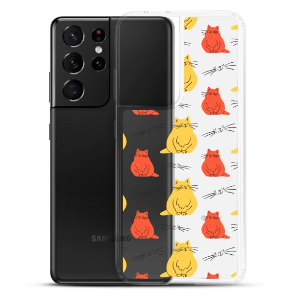 clear-case-for-samsung-samsung-galaxy-s21-ultra-case-with-phone-6a1e7c8dda715.jpg Abstract Colorful Cats Samsung Clear Case