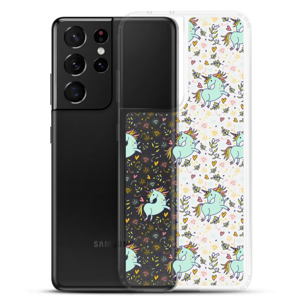 Hand-Drawn Unicorn Samsung Clear Case