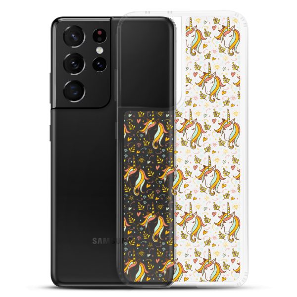Unicorn Doodle Samsung Clear Case