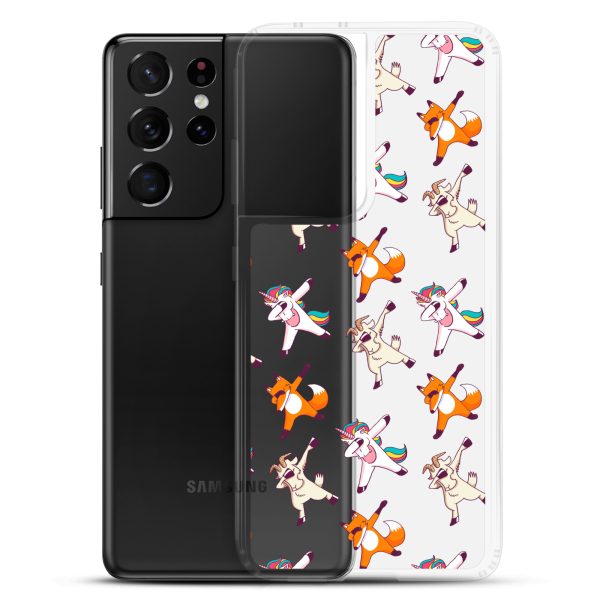 Dabbing Animals Samsung Clear Case