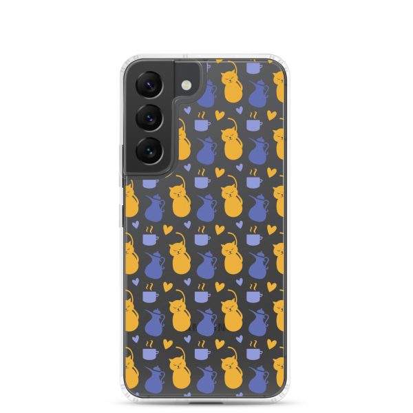 clear-case-for-samsung-samsung-galaxy-s22-case-on-phone-6a1e7c2046a08.jpg Tea and Cat Samsung Clear Case