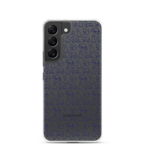 clear-case-for-samsung-samsung-galaxy-s22-case-on-phone-6a38fcb0856f8.jpg Simple Cat Outlines Samsung Clear Case