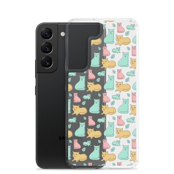 Cat Cute Colorful Samsung Clear Case