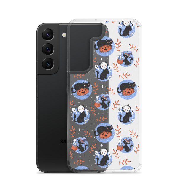 clear-case-for-samsung-samsung-galaxy-s22-case-with-phone-6a1e7be102e18.jpg Halloween Cats Samsung Clear Case