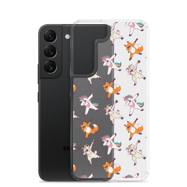 Dabbing Animals Samsung Clear Case
