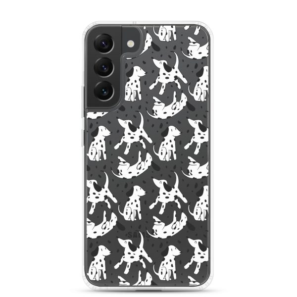 clear-case-for-samsung-samsung-galaxy-s22-plus-case-on-phone-6a1e776bacfd1.jpg Dalmatian Dog Samsung Clear Case