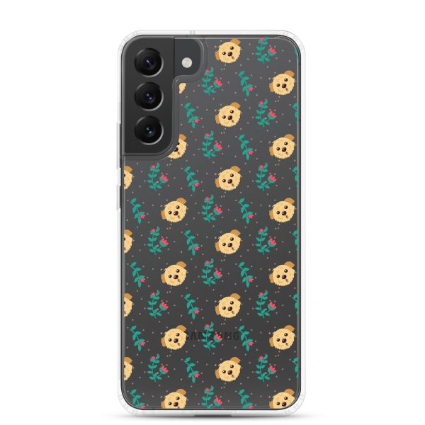 clear-case-for-samsung-samsung-galaxy-s22-plus-case-on-phone-6a1e78da0d0c4.jpg Dogs and Flowers Samsung Clear Case