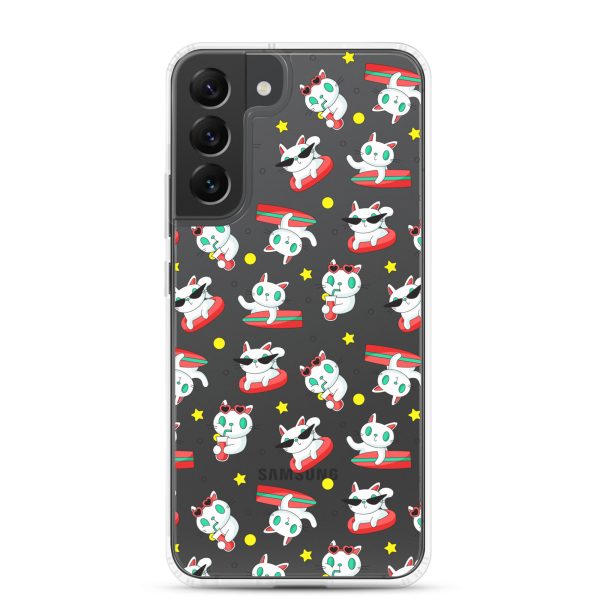 clear-case-for-samsung-samsung-galaxy-s22-plus-case-on-phone-6a1e7bb38157b.jpg Cat Surfing Samsung Clear Case