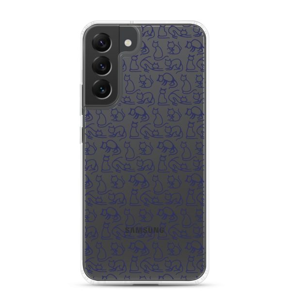 clear-case-for-samsung-samsung-galaxy-s22-plus-case-on-phone-6a38fcb085638.jpg Simple Cat Outlines Samsung Clear Case