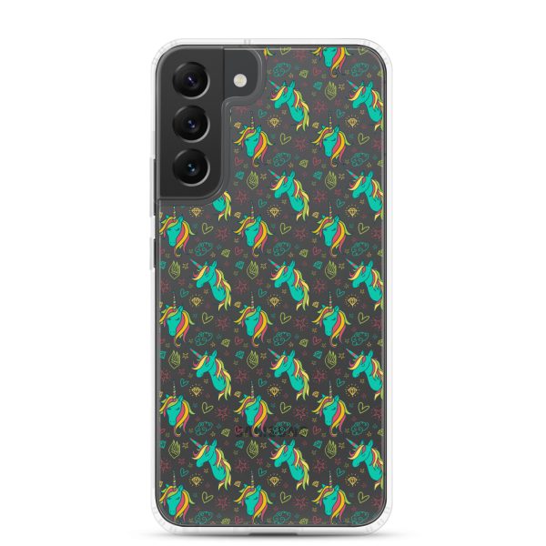 Colorful Unicorn Drawings Samsung Clear Case