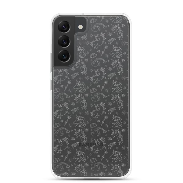 Illustrated Unicorn Samsung Clear Case