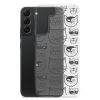 Cartoonish Cat Samsung Clear Case