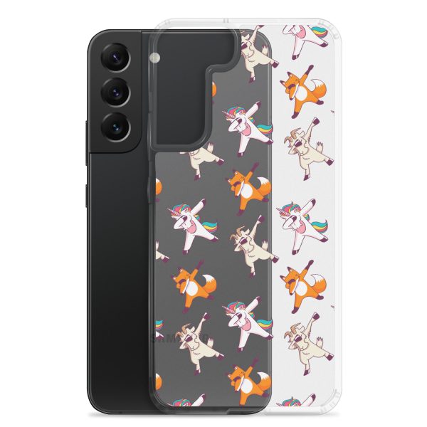 Dabbing Animals Samsung Clear Case