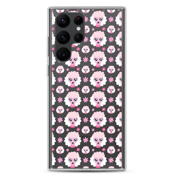 clear-case-for-samsung-samsung-galaxy-s22-ultra-case-on-phone-6a1e7850bf1c8.jpg Pink Poodle Samsung Clear Case