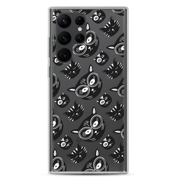clear-case-for-samsung-samsung-galaxy-s22-ultra-case-on-phone-6a1e7cd3a788a.jpg Funky Cats Samsung Clear Case
