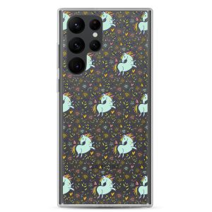 Hand-Drawn Unicorn Samsung Clear Case