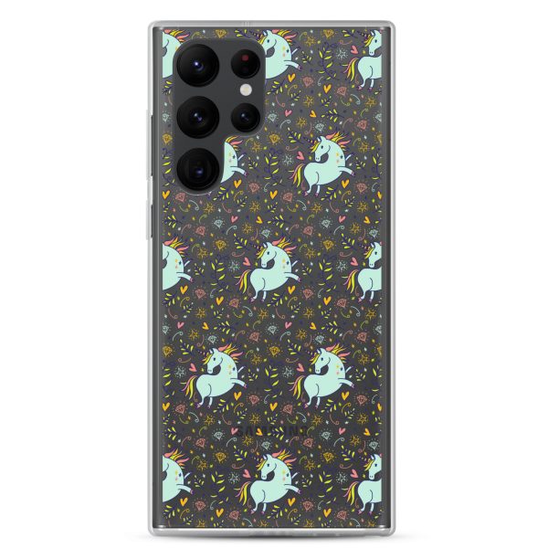 Hand-Drawn Unicorn Samsung Clear Case