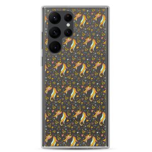 Unicorn Doodle Samsung Clear Case