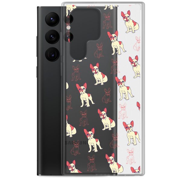 clear-case-for-samsung-samsung-galaxy-s22-ultra-case-with-phone-6a1e796b4a31a.jpg French Bulldog Samsung Clear Case