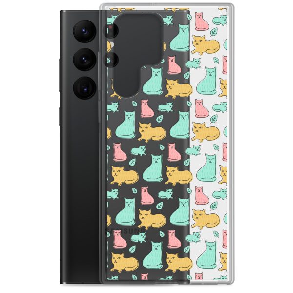 Cat Cute Colorful Samsung Clear Case