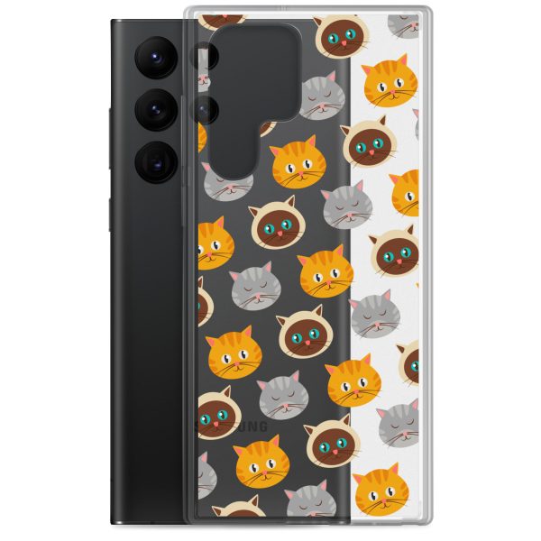 Cute Cats Samsung Clear Case